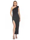 Alexia Admor Alessi Sequin One-shoulder Gown In Black