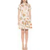 Alexia Admor Alexa Lace Trim Fit & Flare Dress In Beige Floral