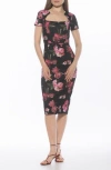 Alexia Admor Alma Sheath Midi Dress In Multi