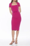 Alexia Admor Alma Sheath Midi Dress In Pink