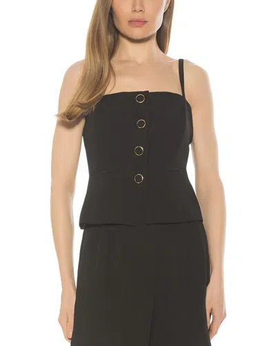 Alexia Admor Amandine Vest Top In Black