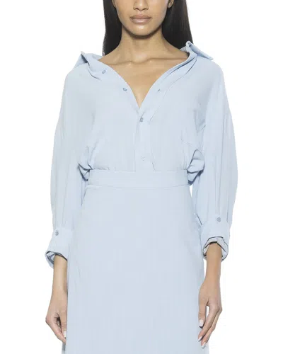 ALEXIA ADMOR ALEXIA ADMOR AMBER LINEN-BLEND SHIRT