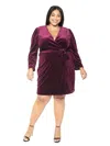Alexia Admor Amelia Wrap Dress - Plus Size In Red