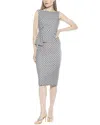 Alexia Admor Amora Boat Neck Sleeveless Sheath Dress In Black