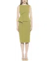 Alexia Admor Amora Boat Neck Sleeveless Sheath Dress In Green