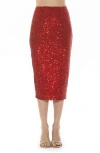Alexia Admor Ana Midi Pencil Skirt In Red