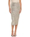 Alexia Admor Ana Midi Pencil Skirt In Silver