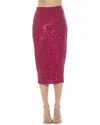 Alexia Admor Ana Midi Pencil Skirt In Pink
