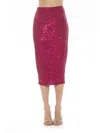 Alexia Admor Ana Midi Pencil Skirt In Pink