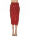 Alexia Admor Ana Midi Pencil Skirt In Red