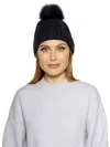 Alexia Admor Angela Cable Knit Beanie With Pom In Multi