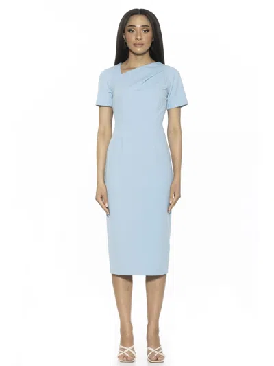 Alexia Admor Angelica Dress In Blue