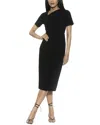 Alexia Admor Angelica Asymmetric Neck Sheath Midi Dress