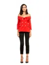 Alexia Admor Ariel Blazer In Red