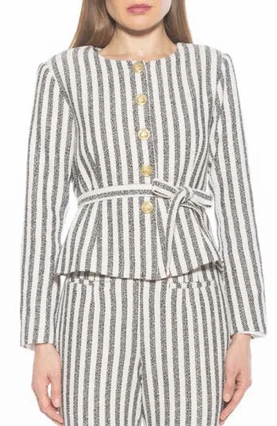 ALEXIA ADMOR ALEXIA ADMOR ARJUN STRIPE JACKET