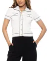 Alexia Admor Women's Arya Short Sleeve Knit Cardigan