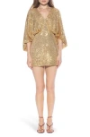 Alexia Admor Ashby Sequin Minidress In Gold