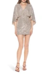 Alexia Admor Ashby Sequin Minidress In Silver