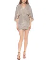 Alexia Admor Ashby Sequin Minidress In Silver
