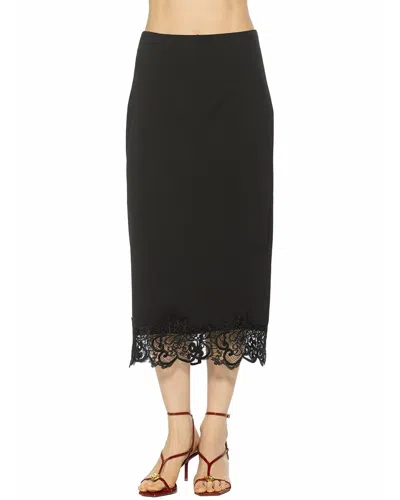 Alexia Admor Ashen Pencil Skirt In Black