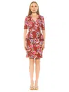 Alexia Admor Atlas Dress In Red Floral