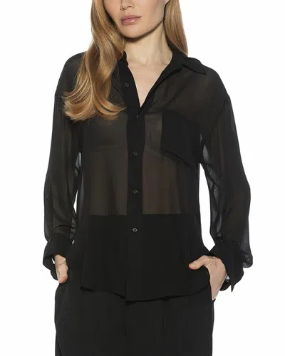 Alexia Admor Atticus Shirt In Black