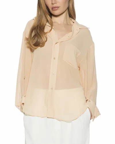 Alexia Admor Atticus Shirt In Neutral