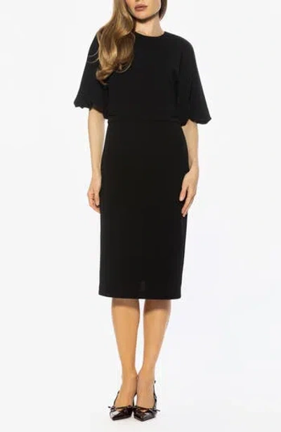 Alexia Admor Auden Sheath Midi Dress In Black