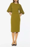 Alexia Admor Auden Sheath Midi Dress In Green