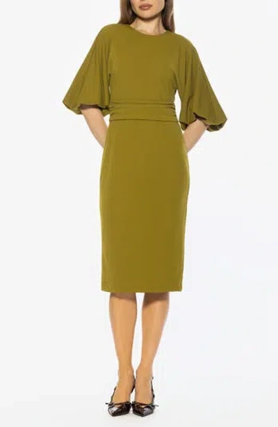 Alexia Admor Auden Sheath Midi Dress In Green