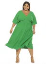 Alexia Admor August Midi Dress - Plus Size In Green