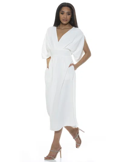 Alexia Admor August Spilt Sleeves Dress In White