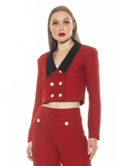 Alexia Admor Aurelia Jacket In Red