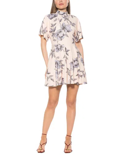 Alexia Admor Autumn A-line Dress In Blue Floral