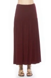 Alexia Admor Aven Drop Waist Maxi Skirt In Burgundy