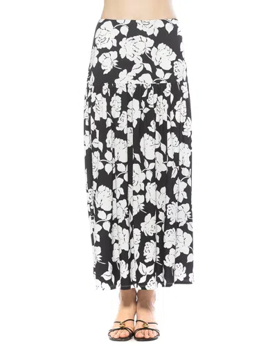 Alexia Admor Aven Dropped Waist Long Skirt In Multi