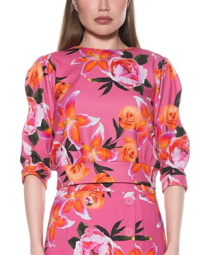 Alexia Admor Bebe Three-quarter Sleeve Sweatshirt In Multi