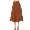 Alexia Admor Eline Skirt In Brown