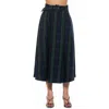 Alexia Admor Eline Skirt In Green Plaid