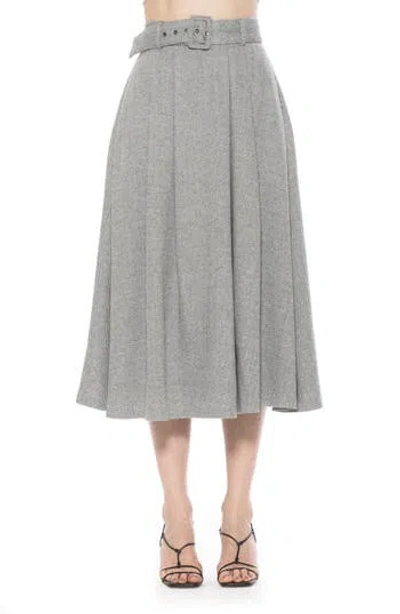 Alexia Admor Eline Tweed Skirt In Herringbone