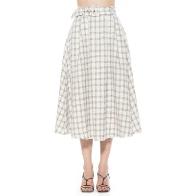 ALEXIA ADMOR ALEXIA ADMOR BELTED A-LINE MIDI SKIRT