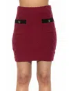 Alexia Admor Pattern Knit Miniskirt In Pink