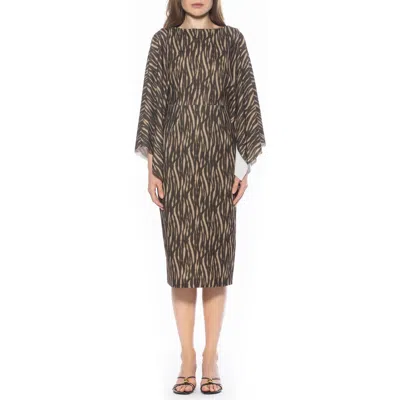 Alexia Admor Billie Bateau Neck Midi Dress In Multi