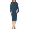 Alexia Admor Billie Bateau Neck Midi Dress In Blue