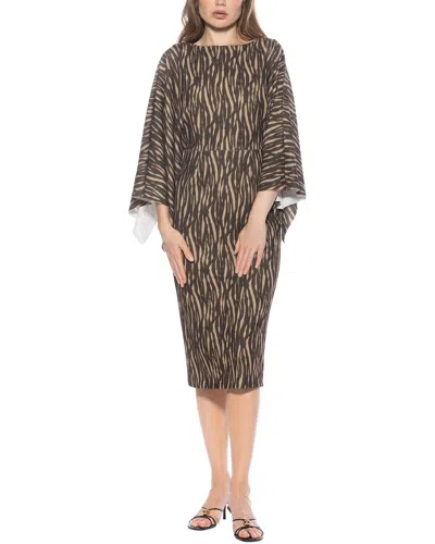 Alexia Admor Billie Bateau Neck Midi Dress In Multi