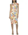 Alexia Admor Blossom Sheath Dress In Brown