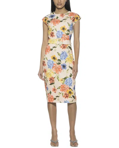 Alexia Admor Blossom Sheath Dress In Brown