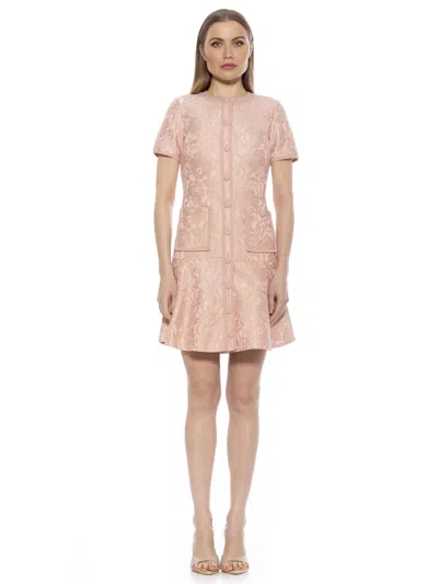 Alexia Admor Brecken Lace Dress In Pink