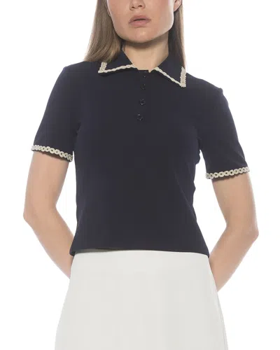 Alexia Admor Brianna Top In Blue