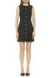 Alexia Admor Bridgette Vest Sheath Dress In Black